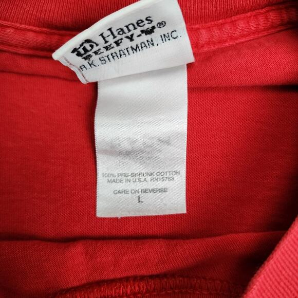 Harley-Davidson 2005 Live To Ride Red Dual Sided Short Sleeve Tee Men's Size L - Picture 6 of 6